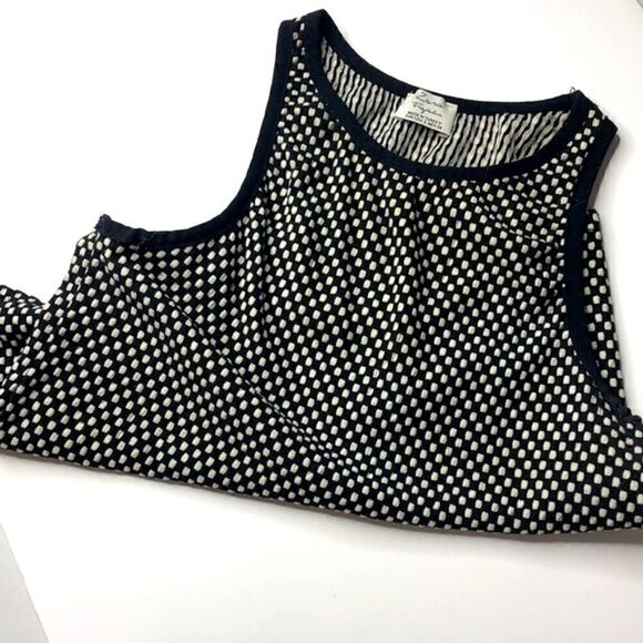 Zara Trafaluc Cropped Tank Top, Black & White Checked - Picture 5 of 5